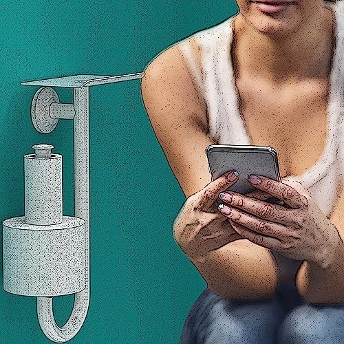 3-in-1 Stainless Steel Double Toilet Paper Holder with Heavy Duty Grab Bar and Top Shelf for Wet Wipes, Napkins, Phone, Pad. (White, Right-Hand) - color: White, size: Right-Hand