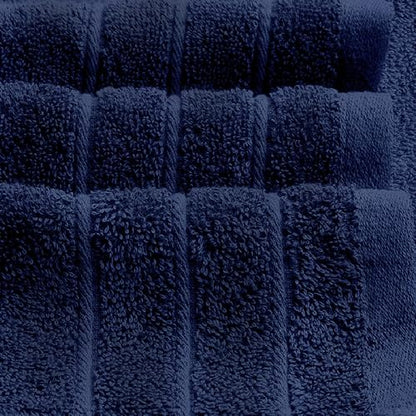 2 Piece Extra Large Bath Sheets 35 x 70 Inches, Navy | 100% Cotton, Larger & Lighter Weight, Quicker to Dry, Super Soft & Absorbent, Oversized Bath Towels - color: Navy