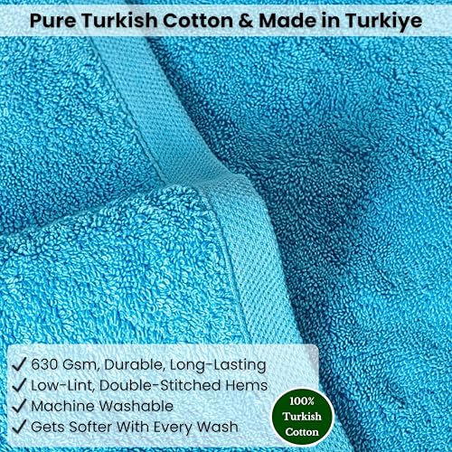 SALBAKOS Luxury 100% Turkish Cotton Bath Sheet 40x80 (1-Piece, Aqua Blue) | Extra Large Jumbo Oversized Bathroom and Beach Towel, Super Soft Highly Absorbent Thick Premium Hotel Quality, Made in Turkey - color: Aqua, size: Jumbo Bath Sheet
