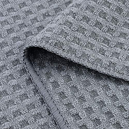 POLYTE Ultra Premium Microfiber Kitchen Dish Cloth Waffle Weave, 8 Pack (12x12 in, Gray) - color: Gray, size: 12x12 in