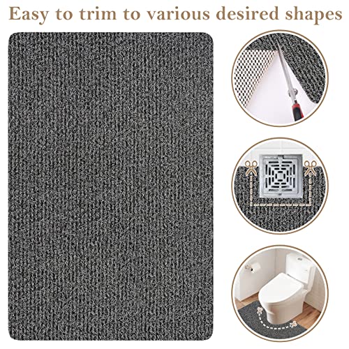 SoftDuo Shower Mat Bathtub Mat Non-Slip Soft Tub Mat | 32x24 inch,PVC Loofah Bath Mat with Drain for Tub and Bathroom,Quick Drying,Black - color: Black, size: 32" x 24" (Rectangular)