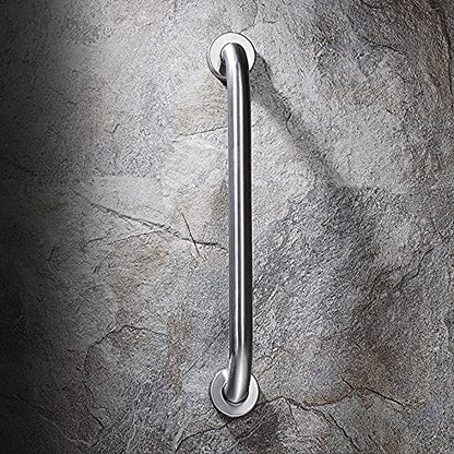 Stainless Steel Bathroom Safety Shower Grab Bar, Anti Slip Bathtubs Grab Bars,Toilet Assist Saft Handle Handrail ADA Compliant 500lbs for Handicap Elderly Senior (Brushed, 12 Inches) - size: 12 inches
