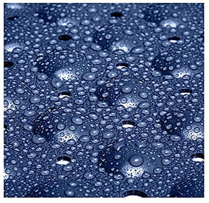 ENKOSI 21 x 21 inch Square Non-Slip Shower Mat – Anti-Slip Shower Mats for Inside Shower – Secure Grip for Shower Stall Floors – Quick-Dry with Drain Holes (21x21 Navy Blue) - color: Navy Blue