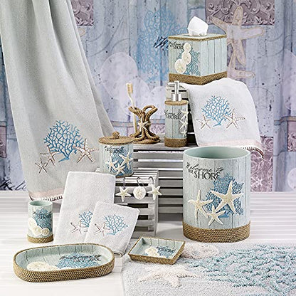 Avanti Linens - Toothbrush Holder, Guest Bathroom Essentials, Beach Inspired Bathroom Decor (Beachcomber Collection) - size: Toothbrush Holder