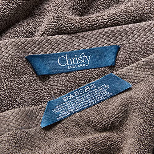 Christy Luxe 6 Piece Towel Set | Soot Brown | Luxe Heavyweight 100% Turkish Cotton | Ultra Soft | Super Absorbent | 730GSM | 2 Bath Towels 2 Hand Towel 2 Face Cloths - color: Soot, size: 2 Bath, 2 Hand and 2 Face Towels