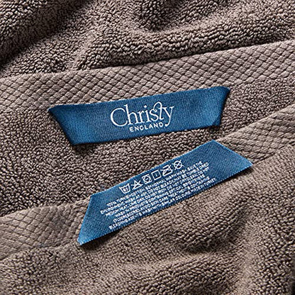 Christy Luxe 6 Piece Towel Set | Soot Brown | Luxe Heavyweight 100% Turkish Cotton | Ultra Soft | Super Absorbent | 730GSM | 2 Bath Towels 2 Hand Towel 2 Face Cloths - color: Soot, size: 2 Bath, 2 Hand and 2 Face Towels