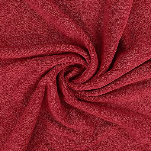 Utopia Towels Luxurious Jumbo Bath Sheet 2 Piece, 600 GSM, 35 by 70 Inches, 100% Ring Spun Cotton, Highly Absorbent and Quick Dry Extra Large Bath Towel, Super Soft Towel, Red - color: Red, size: 2 Piece Bath Sheet