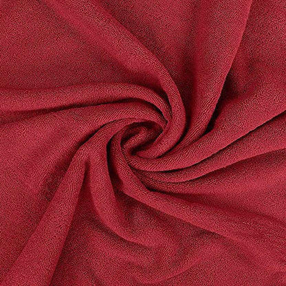 Utopia Towels Luxurious Jumbo Bath Sheet 2 Piece, 600 GSM, 35 by 70 Inches, 100% Ring Spun Cotton, Highly Absorbent and Quick Dry Extra Large Bath Towel, Super Soft Towel, Red - color: Red, size: 2 Piece Bath Sheet