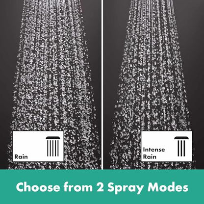 hansgrohe Crometta S Showerpipe 240 1jet with manual shower mixer - size: with mixer, style: 1 spray mode