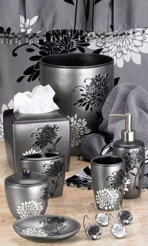 Zahari Home Erica Stylish Soap Dispenser Set - Modern Print Design for Kitchen and Bathroom - Lotion Pump, Dish Soap, Hand Sanitizer, Hand Soap - Cute and Practical - color: Erica