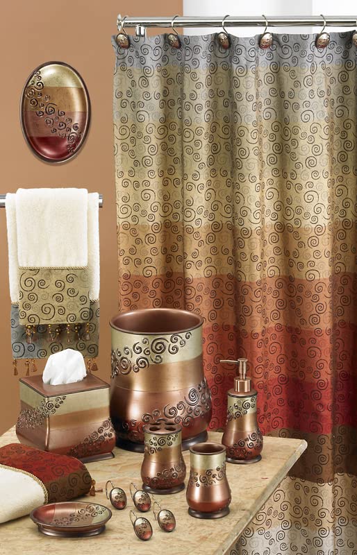 Zahari Home 4pc Miramar Bathroom Accessories Sets Lotion Pump, Tumbler, Tooth Brush Holder and Soap Dish Unique Design Multi Color Bathroom Set - color: Miramar, style: 4 Piece Set