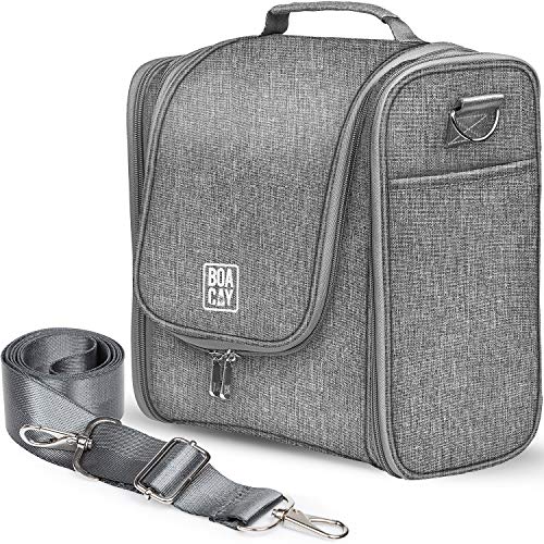 Extra Large Hanging Travel Toiletry Bag for Women and Men, Makeup Bag - color: (X-Large) Quartz Gray