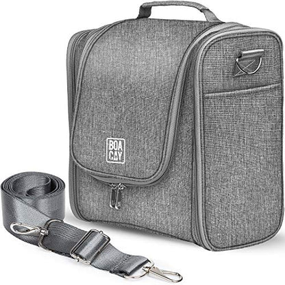 Extra Large Hanging Travel Toiletry Bag for Women and Men, Makeup Bag - color: (X-Large) Quartz Gray