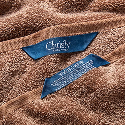 Christy Supreme Hygro 6 Piece Towel Set | Mocha Brown | 100% Luxury Supima Cotton | Ultra Soft | Super Absorbent | 650GSM | 2 Bath Towels 2 Hand Towels 2 Face Cloths - color: Mocha, size: 6 Piece Towel Set