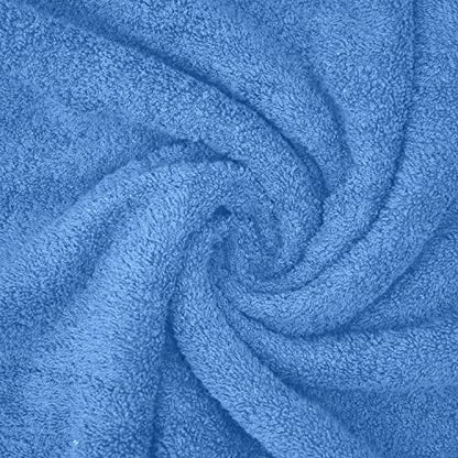 DAN River 2 Pack Bath Sheets Extra Large 35x70, Large Bath Towels for Adults, XL Oversized Heavy Duty Towel Set, 600 GSM 100% Ring Spun Cotton, Soft Quick Dry, Medium Blue - color: Medium Blue, size: Bath Sheet 35x70" (PK 2)