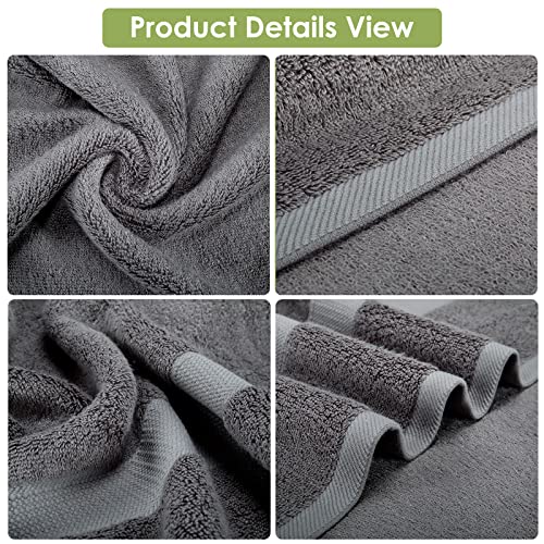 Extra Large Bath Towels Sheet for Body, for Sensitive Skin, 1 Pack Dark Grey for Adult Kids Baby,for Luxury Hotels Gym Spa Super Soft Highly Absorbent Oversized Towels 35" x 70"