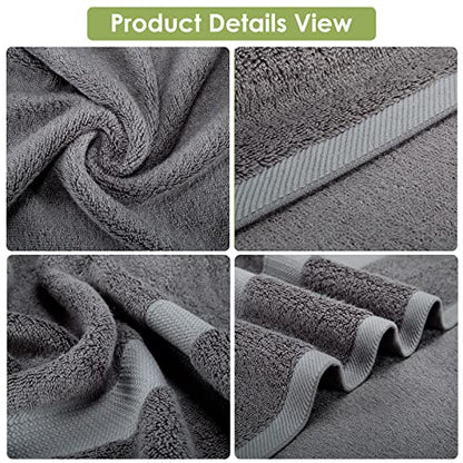 Extra Large Bath Towels Sheet for Body, for Sensitive Skin, 1 Pack Dark Grey for Adult Kids Baby,for Luxury Hotels Gym Spa Super Soft Highly Absorbent Oversized Towels 35" x 70"