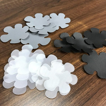 INF Set of 10 Non-Slip Stickers Non-Slip for Bathtub Shower Non-Slip Pads Transparent/White