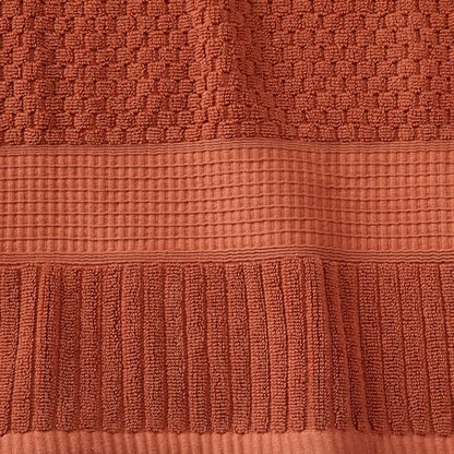 NY Loft 100% Cotton 2-Pack Oversized Bath Towel Set | Clay | Quick-Dry | Two Oversized 35" x 70" Bath Towels / Bath Sheets | Super Absorbent | Designer-Styled Texture - color: Baked Clay, size: Bath Sheets (2 Pack)