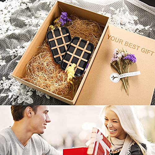 Soap Dishes for Bar Soap,2 Pack Environmentally-Friendly Bathroom Soap Dishes (Removable),2Pcs/Set Bamboo Soap Dishes Holder,Black - color: 2pcs-black