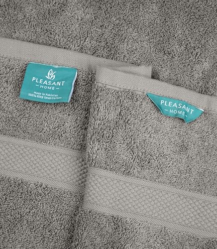 Pleasant Home Bath Towels Set of 6 (24” x 50”) 100% Cotton, Multicoloured | 515 GSM | Lightweight, Soft & Highly Absorbent Luxury Towels for Bathroom | for Gym, Pool & Spa - color: Multicoloured
