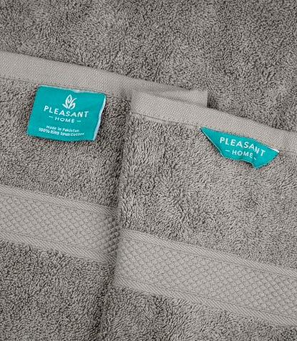 Pleasant Home Bath Towels Set of 6 (24” x 50”) 100% Cotton, Multicoloured | 515 GSM | Lightweight, Soft & Highly Absorbent Luxury Towels for Bathroom | for Gym, Pool & Spa - color: Multicoloured
