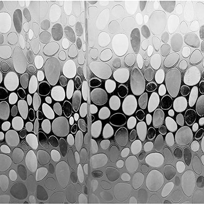 EurCross 72 x 96 inch Extra Long Shower Curtain Liner with 3D Pebble Design, 11G EVA Heavy Duty Plastic Clear Shower Liner Curtains for Bathroom with 5 Magnets - size: 72"W x 96"L (Pack of 1)