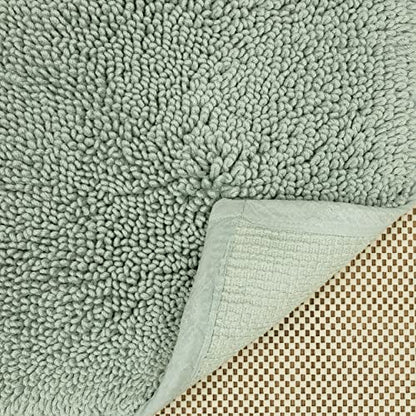 Mohawk Home Classic Cotton Ii Seaglass 2' x 5' Bath Mat - color: Sage Green, size: 2' x 5' (Rectangular)
