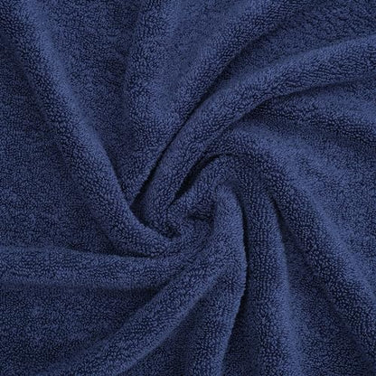 American Soft Linen Salem Washcloth Sets, 4 Piece Luxury 600 GSM 100% Cotton Washcloths for Bathroom, 13x13 inches Washrags Premium Quality Hand Face Towels, Navy Blue - color: Navy Blue, size: 13x13"