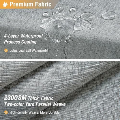 BTTN 180x72 Linen Textured Waterproof Fabric Shower Curtain, Grey/Gray | Clawfoot Tub Size, 230GSM Polyester, Heavy Duty Cloth, Weighted Hem, 32 Plastic Hooks, Modern Hotel Style, Machine Washable - color: Grey, size: 180"W x 72"L (Pack of 1)