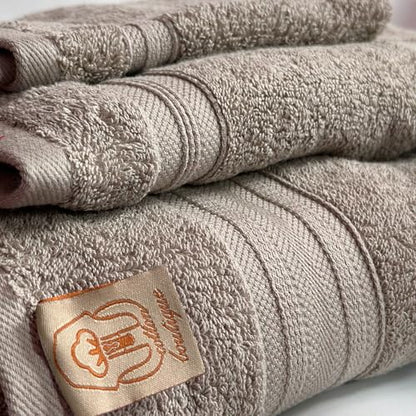100% Egyptian Cotton Towel Set, 600 GSM, Double Twisted Yarns, Ultra Soft & Highly Absorbent Towels, Made in Egypt. (Mocha, Single Set Cotton Towels) - color: Mocha