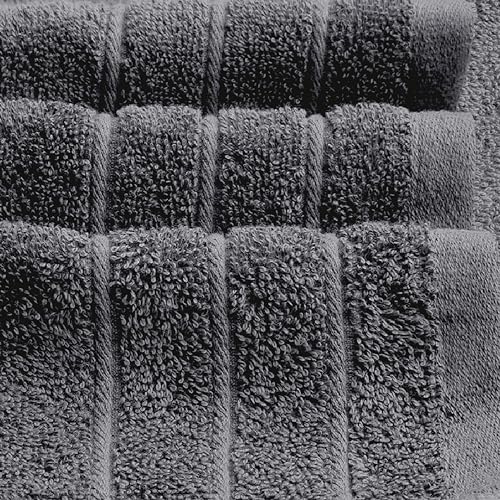 2 Piece Extra Large Bath Sheets 35 x 70 Inches, Dark Grey | 100% Cotton, Larger & Lighter Weight, Quicker to Dry, Super Soft & Absorbent, Oversized Bath Towels - color: Dark Grey