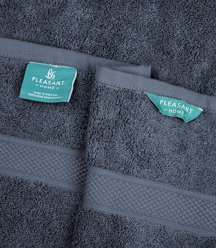 Pleasant Home Bath Towels Set of 6 (24” x 50”) 100% Cotton, Multicoloured | 515 GSM | Lightweight, Soft & Highly Absorbent Luxury Towels for Bathroom | for Gym, Pool & Spa - color: Multicoloured