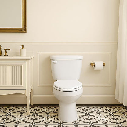 Toilet Seat, Slow Close, Soft Touch, Ultra-Smooth Matte Finish (No Orange-Peel Texture), Premium Moulded Wood, Quick Release, White, PIKLiDS (Round) - size: Round