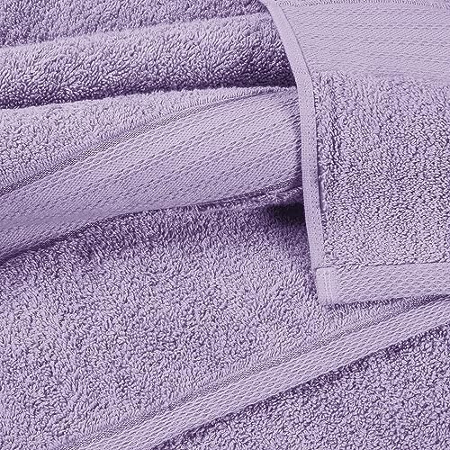 GLAMBURG 700 GSM Premium Cotton 2-Pack Oversized Extra Large Bath Sheet Set - 100% Combed Cotton - 2 Bath Sheets 35x70 - Luxury Hotel & Spa Quality - Durable Ultra Soft Highly Absorbent - Purple - color: Purple, size: 2 Pack 700 GSM Bathsheet