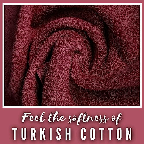 Personalized Towels, Hotel & Spa Quality, Super Soft, Highly Absorbent, Bathroom Sets, 100% Cotton Monogrammed towels 3 Piece Towel Set, Includes 1 Bath Towels, 1 Hand Towels, 1 Washcloths, Burgundy - color: Burgundy, size: 3 Pieces Towel Set