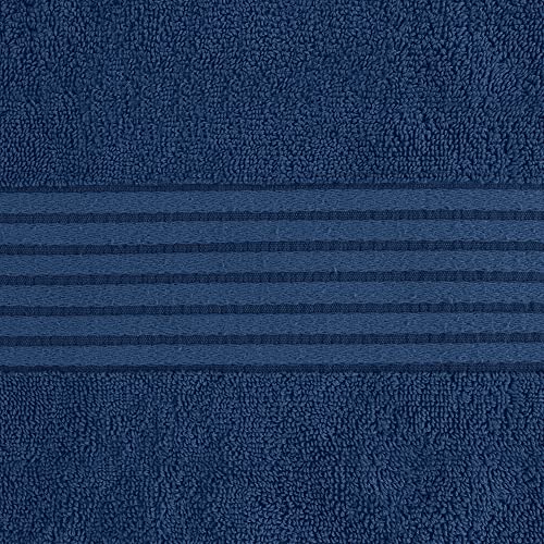 Utopia Towels Luxurious Bath Towels Set, 27x54 in, 4 Pack, Soft, Navy | Soft Luxurious Ring Spun Cotton Bath Towels - Lightweight, Highly Absorbent, Quick-Drying, Ideal for Daily Use - color: Navy