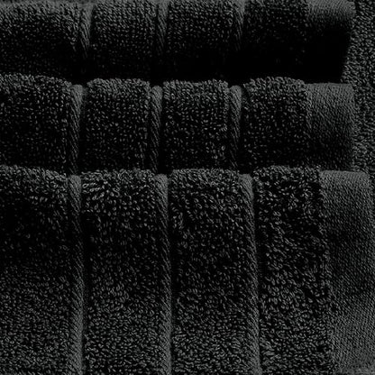 4 Piece Extra Large Bath Towels 30 x 60 Inches, Black | 100% Cotton, Larger & Lighter Weight, Quicker to Dry, Super Soft and Absorbent, Perfect for Bathroom - color: Black
