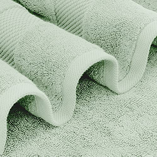 White Classic Luxury Bath Sheet Towels Extra Large | Highly Absorbent Hotel spa Collection Bathroom Towel | 35x70 Inch | 2 Pack (Green) - color: 11: Mint Green