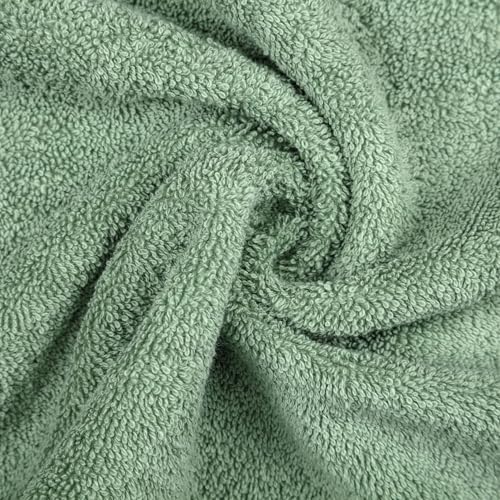 Personalized Towel Set, Custom Bath Towels with Names, Turkish Cotton Green | 2 Pcs Set, 100% Cotton, Embroidered, Monogrammed, Customized Gift For Adults, Wedding, Bridal Shower, Housewarming, Spa - color: Green, size: Bath Towels - 2 Piece