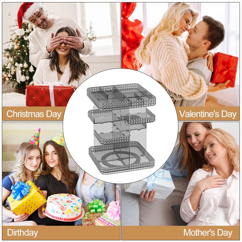 Makeup Organizer 360 Rotating Cosmetic Organizer, DIY Adjustable Makeup Carousel Spinning Holder Rack, Large Capacity Cosmetic Display Cases Vanity Countertop Fits Makeup Brushes Lipsticks (Grey) - color: Grey