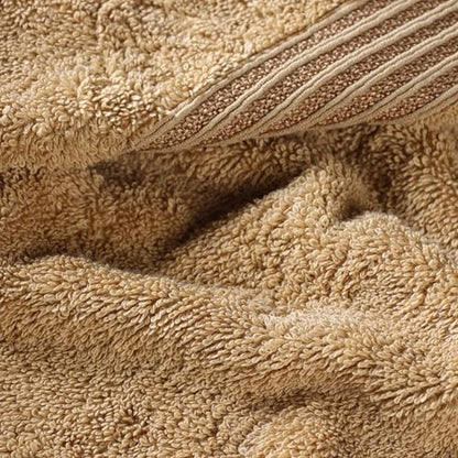 Superior 100% Long Staple Combed Cotton Face Towels, 10 Piece, Toast - color: Toast, size: 10 Piece