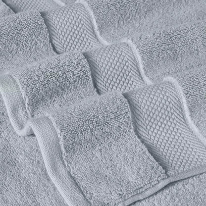 Modern Threads Luxury 6-Piece Quick-Dry Towel Set – Plush & Ultra-Absorbent for Spa-Like Experience, Smoke - color: Smoke