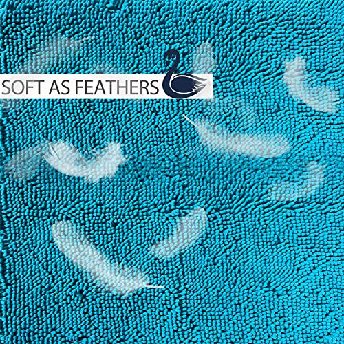 Teal Blue Bathroom Rugs Bath Mats for Bathroom Chenillen Bath Rug Set 2 Piece Non-Slip Bath Mats, Absorbent Shaggy Rugs, Machine Wash, Perfect Plush Bathroom Mats, Batroom Carpets Set - color: Teal Blue