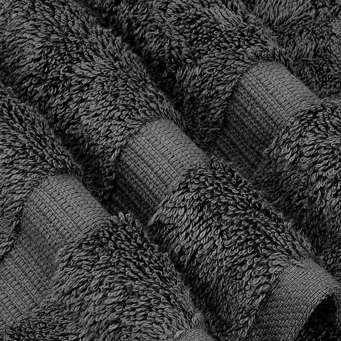 Chakir Turkish Linens 2 Piece Large Bath Towels, 100% Cotton Turkish Towels for Bathroom, Luxury Soft Absorbent Bath Towels, 30 x 60 Inches, Dark Gray - color: Dark Gray