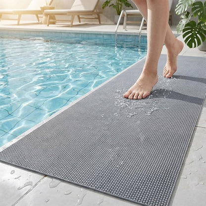 ALTRUISTIC Thick PVC Drainage Floor Mat 3FTX10FT,Non-Slip Pool Commercial Mesh Hole,Heavy Duty Deck Hollow Mat for Wet Area Bathroom Bath Shower Kitchen Restaurant Garage,Custom Size - size: 3FTX10FT