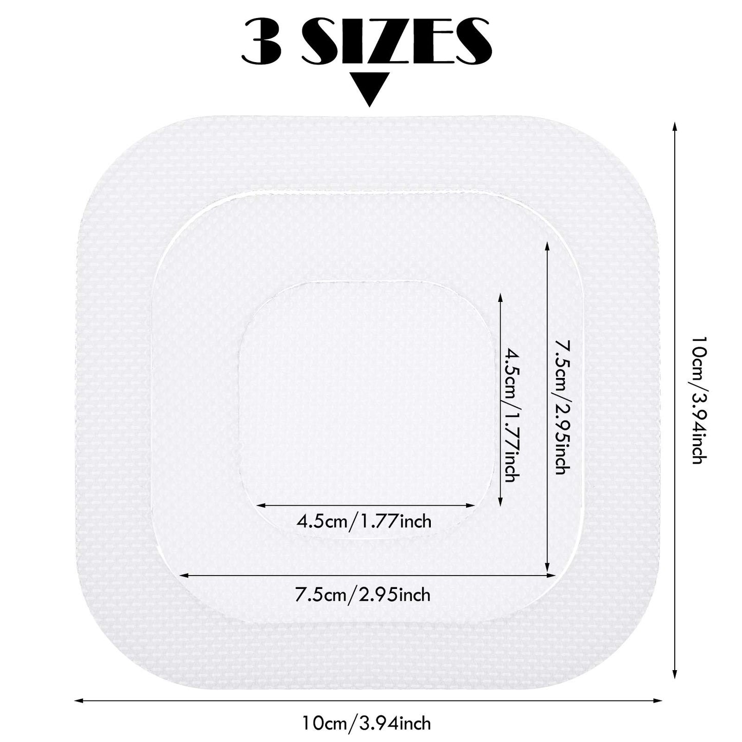 20 Pieces Adhesive Square Bath Treads Non-Slip Bathtub Stickers Non Slip Traction to Tubs Bathtub Stickers Adhesive Decals Appliques for Bath Tub Showers, Pools, Boats, Stairs (Transparent) - color: Transparent